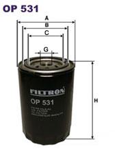 Fotografia produktu FILTRON OP531 filtr oleju Opel Nissan