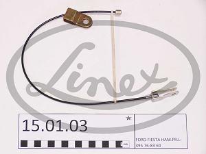Fotografia produktu LINEX 15.01.03 linka hamulca Ford Fiesta P 76-83 dł-495
