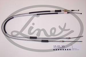 Fotografia produktu LINEX 15.01.30 linka hamulca Escort, Orion 90-91 dł-1602/1312+1630/1375