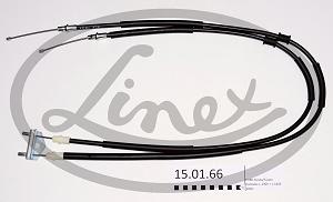 Fotografia produktu LINEX 15.01.66 linka hamulca Ford Fiesta, Fusion 02- BACK mm 1445/1257+1305/1116