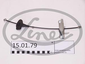 Fotografia produktu LINEX 15.01.79 linka hamulca - przednia dł:295mm Ford Mondeo all 93-