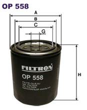 Fotografia produktu FILTRON OP558 filtr oleju Mazda 323 -89 1.7-2.0