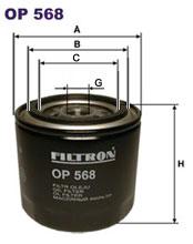 Fotografia produktu FILTRON OP568 filtr oleju Ford Escort -86 1.3