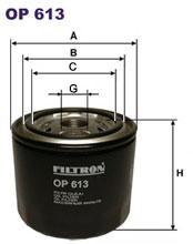 Fotografia produktu FILTRON OP613 filtr oleju Nissan Micra -92 1.0