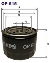 Fotografia produktu FILTRON OP615 filtr oleju Opel Omega, Senator 2.5-4.0