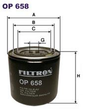 Fotografia produktu FILTRON OP658 filtr oleju Jeep Grand Cherokee 95- 4.0