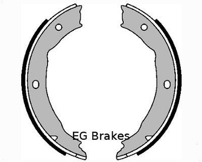 Fotografia produktu EGBRAKES SGE166 szczęki hamulcowe Peugeot 406,607 (HB) 185x30