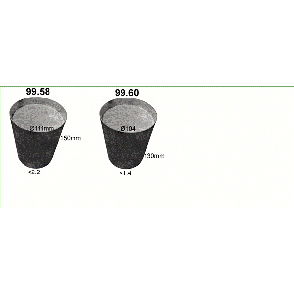 Fotografia produktu POLMOSTRÓW 99.60/N katalizator uniwersalny/okrągły/Euro IV /silnik <1.4 benzynowy