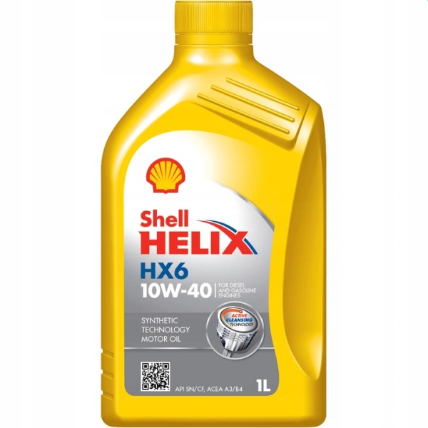 Fotografia produktu SHELL SH-10/40/1 olej silnikowy 10W40 Shell Helix Plus HX6                         1L