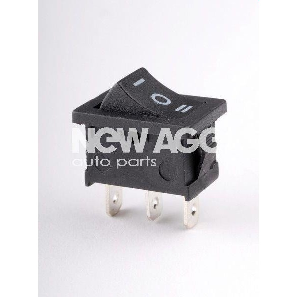 Fotografia produktu NEW AGE NA115/1 wyłącznik prostokątny, mały, czarny 12 V