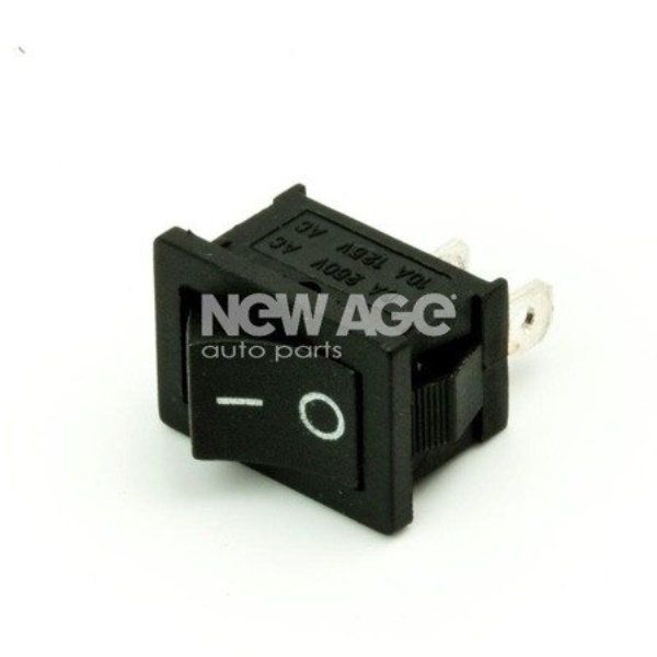 Fotografia produktu NEW AGE NA115/2 wyłącznik prostokątny, mały, 2-pin, chwilowy.