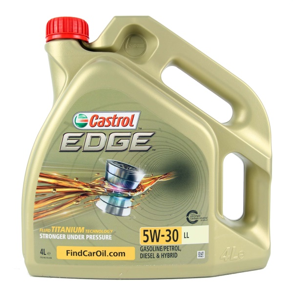 Fotografia produktu CASTROL CAS EDGE5W30/4L olej silnikowy 5W30 EDGE LL Titanium C3  4L