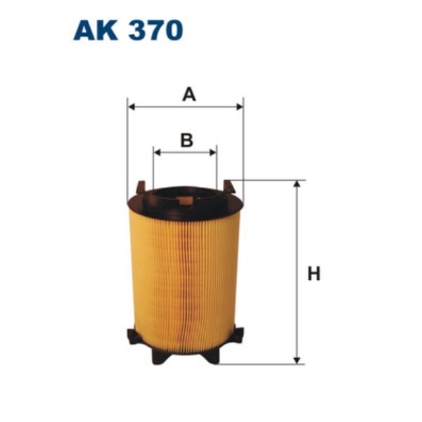Fotografia produktu FILTRON AK370/4 filtr powietrza Skoda Fabia, Roomster 1.6TDI 2010-