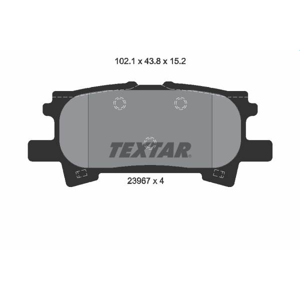 Fotografia produktu TEXTAR 23967-15.2 klocki hamulcowe tył Toyota Lexus RX300 03-