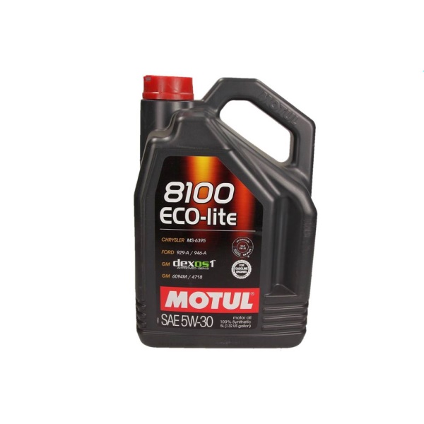 Fotografia produktu MOTUL MO108214 olej silnikowy 5W30  8100 ECO-LITE  dexos 1                   5L