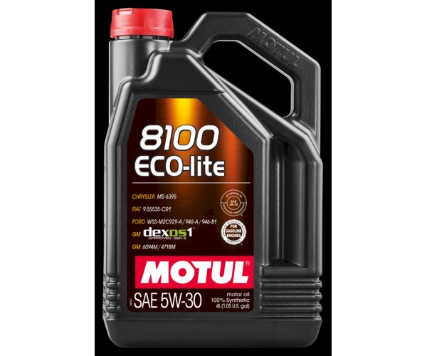 Fotografia produktu MOTUL MO108213 olej silnikowy 5W30  8100 ECO-LITE  dexos 1                  4L