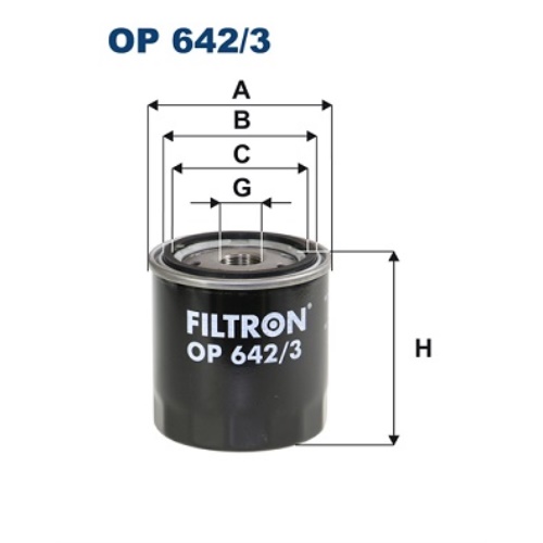 Fotografia produktu FILTRON OP642/3 filtr oleju Renault Laguna III 3 ODCI 08-