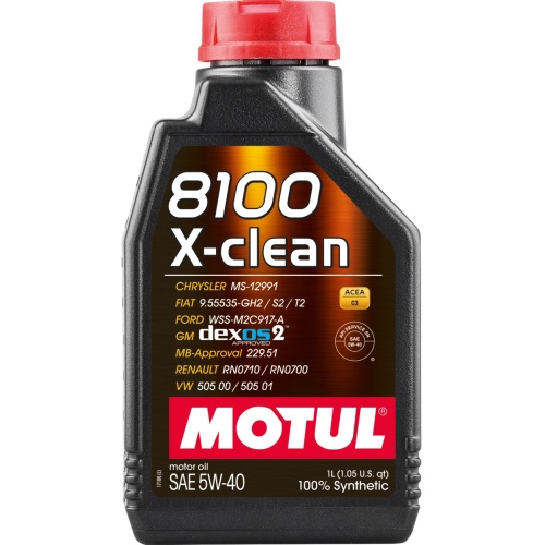 Fotografia produktu MOTUL MO102786 olej silnikowy 5W40 8100 X-CLEAN                                      1L