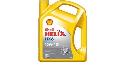 Fotografia produktu SHELL SH 00406 olej silnikowy 10W40 Shell Helix HX6  4L API SL/CF ACEA A3/B4