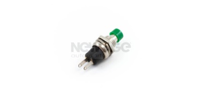 Fotografia produktu NEW AGE NA1151 przełącznik metalowy, chwilowy, zielony