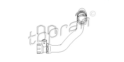 Fotografia produktu TOPRAN 501 564 przewód płynu chłodzącego BMW E46