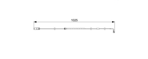 Fotografia produktu BOSCH 1 987 473 026 czujnik klocków hamulcowych tył  BMW X5 (E70), X6 (E71, E72)