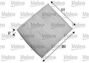 Fotografia produktu VALEO 698866 filtr powietrza kabinowy Fiat