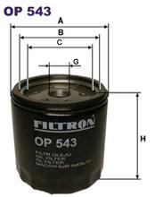 Fotografia produktu FILTRON OP543 filtr oleju Ford Transit 91- 2.5TD
