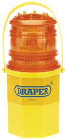 Fotografia produktu DRAPER DR72091 drogowa lampa ostrzegawcza z baterią