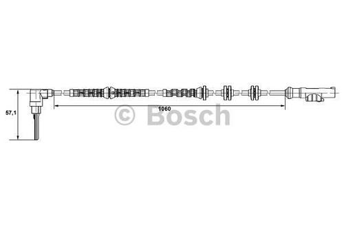 Fotografia produktu BOSCH 0265007685 czujnik ABS Fiat Ducato  przód 06- 2.2-3.0JTD