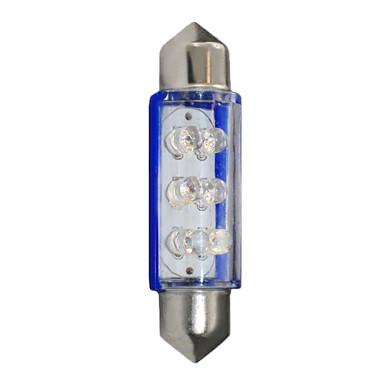 Fotografia produktu M-TECH L046B dioda LED L046 - C5W 41mm SV8.5 6LED 3mm niebieska