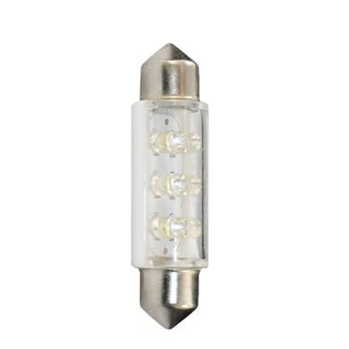Fotografia produktu M-TECH L046W dioda LED L046 - C5W 41mm SV8.5 6LED 3mm biała