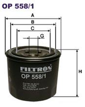 Fotografia produktu FILTRON OP558/1 filtr oleju Hyundai 1.3-1.6