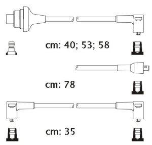 Fotografia produktu CARHOFF 06-1029 kable zapłonowe Citroen BX 1.5-1.9 82-87 (Premium)