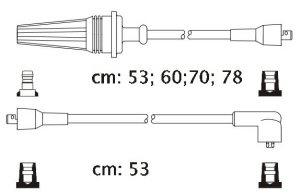 Fotografia produktu CARHOFF 06-1035 kable zapłonowe Peugeot 205 1.0-1.4 83-88 (Premium)