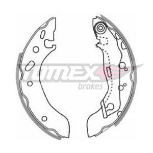 Fotografia produktu TOMEX T20-83 szczęki hamulcowe Ford Escort 95- 1.4i z ABS 180X32