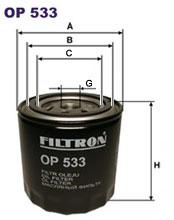 Fotografia produktu FILTRON OP533 filtr oleju Ford 1.6-2.0 OHC