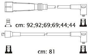 Fotografia produktu CARHOFF 06-1223 kable zapłonowe Mercedes 250-300 2.5-3.0 73-4/80 (Premium)