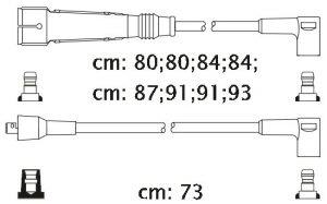 Fotografia produktu CARHOFF 06-1224 kable zapłonowe Mercedes 350-450 3.5-4.5 73-80 (Premium)