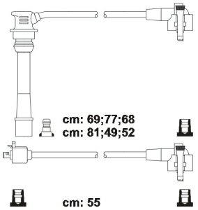 Fotografia produktu CARHOFF 06-1242 kable zapłonowe Toyota Camry 2.5 88-93 (Premium)
