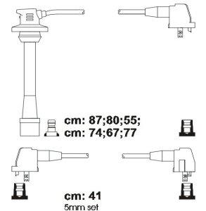 Fotografia produktu CARHOFF 06-1247 kable zapłonowe Toyota Camry 2.2-3.0 92-93 (Premium)