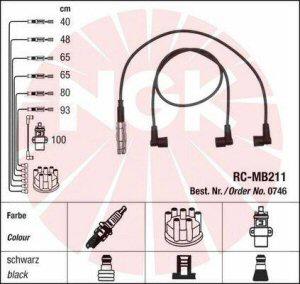 Fotografia produktu NGK RC-MB211 kable zapłonowe Mercedes 260-300 M103