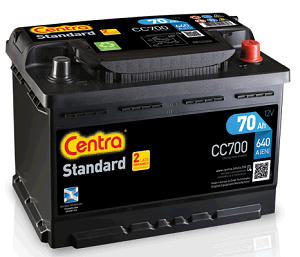 Fotografia produktu CENTRA CC700 akumulator sam. 70Ah/640A Centra EN  P+ STD 278x175x190