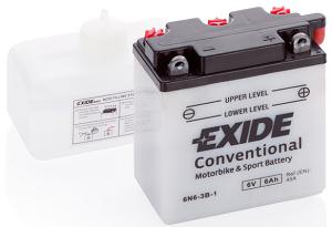 Fotografia produktu EXIDE CEN 6N6-3B-1 akumulator  motocykl         6AH/40A  P+  98x56x110