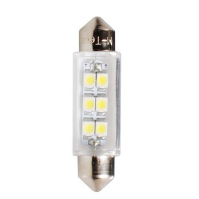 Fotografia produktu M-TECH L091W dioda LED L091 - C5W 41mm SV8.5 6xSMD3528 biała