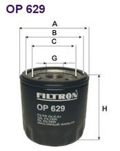 Fotografia produktu FILTRON OP629 filtr oleju Ford Escort/Fiesta/Sierra 1.3-1.6 CVH