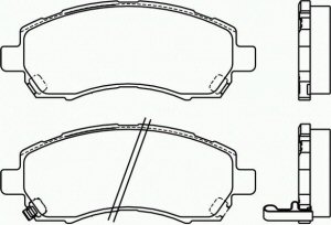 Fotografia produktu TEXTAR 23780 17.0 05 klocki hamulcowe Subaru Impreza 2.0 -00, Legacy II 2.0-2.2 -99