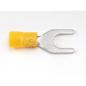 Fotografia produktu NEW AGE NA158 końcówka widełkowa W-8/4-6 mm2 żółta SGE (10 szt.)