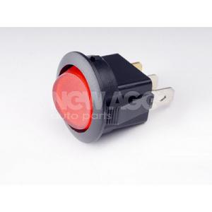 Fotografia produktu NEW AGE NA163 wyłącznik podświetlany okrągły czerwony 12 V 20 A (1 szt)