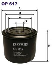 Fotografia produktu FILTRON OP617 filtr oleju Kia Hyundai Pony 1.3-1.5